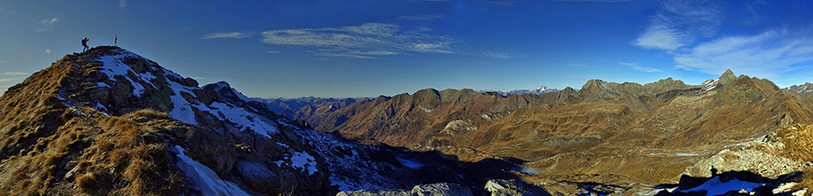 Monte Madonnino da Valgoglio ad anello il 17 dicembre 2015