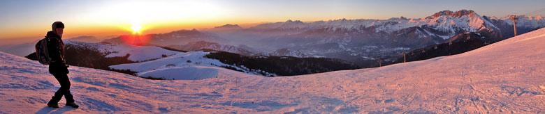 Salita invernale al Rifugio Magnolini, Monte Alto e Monte Pora nella splendida domenica del 20 dicembre 2009