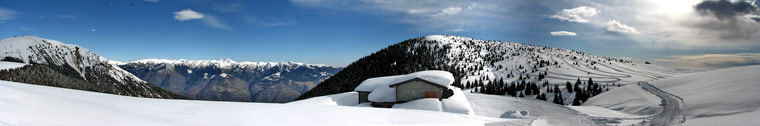 NUOVA ESCURSIONE - Salita con ciaspole al Rif. Magnolini (1612 m.) e al Monte Alto (1723 m.) dalla Malga alta di Pora il 7 marzo 09