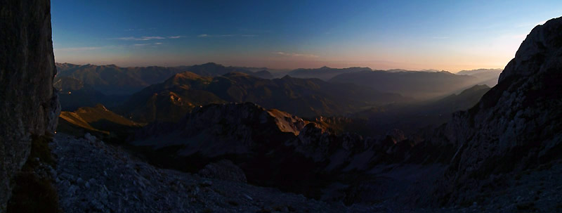 Tramonto in 'Sentierone' di Presolana