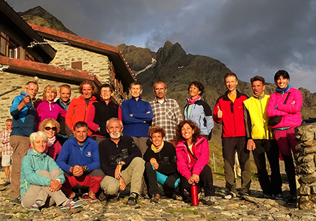 PIZZO REDORTA (3038 m) da Fiumenero (790 m) – Rif. Brunone (2295 m) il 10-11 settembre 2016  - FOTOGALLERY