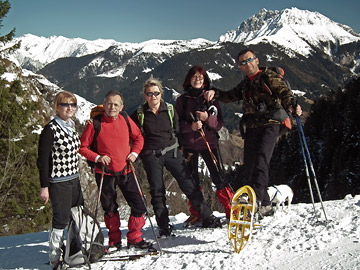 Monte Scanapà, balcone panoramico verso la Regina delle Orobie (19 febbraio 2011) - FOTOGALLERY