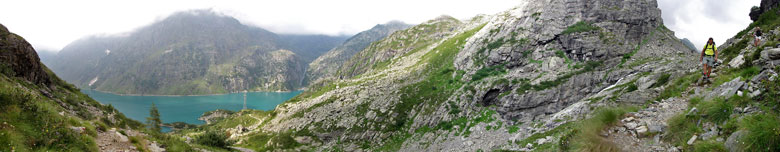 Ormai giunti al Lago del Barbellino