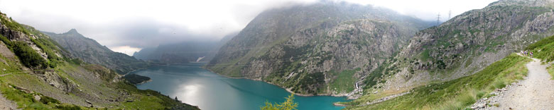 Lago del Barbellino dal sentiero Rif. Curò > Rif. Barbellino