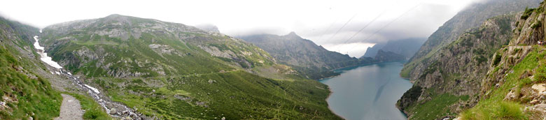 Lago del Barbellino dal sentiero 308 per il Rif. Barbelino