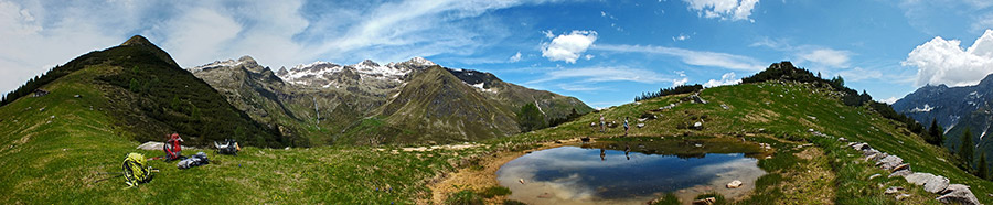 La grande bella pozza al Passo di Zulino (1730 m.)