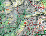 Cartina  della Valzurio Kompass
