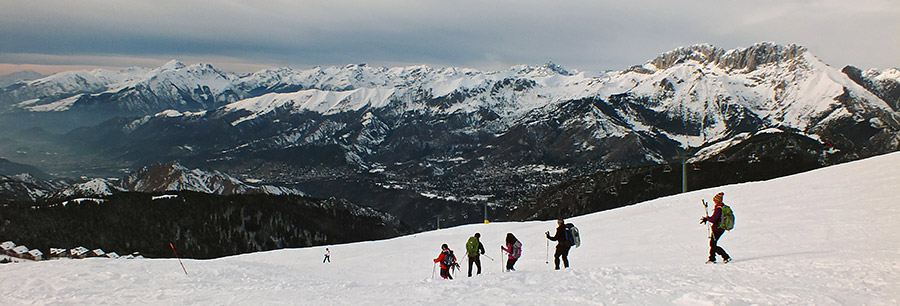 Scendendo dal Monte Pora sempre in compagnia della Regina...