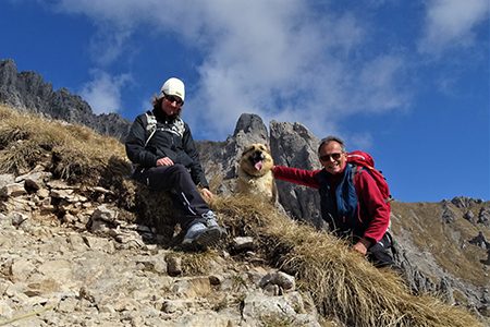 In GRIGNETTA (2177 m) ad anello Cresta Cermenati – Sentiero delle Capre dal Pian dei Resinelli il 27 marzo 2019 - FOTOGALLERY