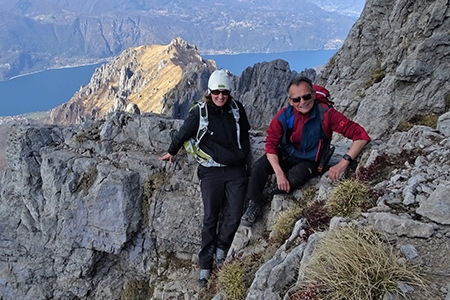 In GRIGNETTA (2177 m) ad anello Cresta Cermenati – Sentiero delle Capre dal Pian dei Resinelli il 27 marzo 2019 - FOTOGALLERY