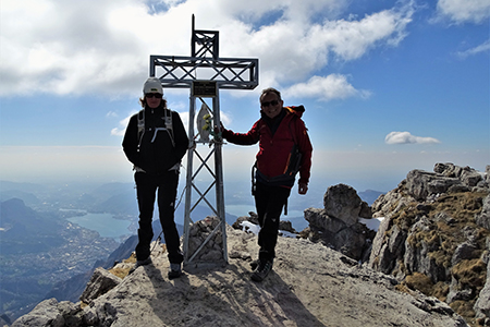 In GRIGNETTA (2177 m) ad anello Cresta Cermenati – Sentiero delle Capre dal Pian dei Resinelli il 27 marzo 2019 - FOTOGALLERY