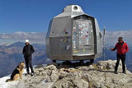 In GRIGNETTA (2177 m) ad anello Cresta Cermenati – Sentiero delle Capre dal Pian dei Resinelli il 27 marzo 2019 - FOTOGALLERY