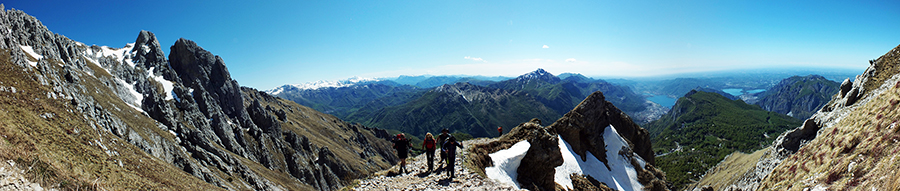 Salendo in Grignetta per Cresta Cermenati