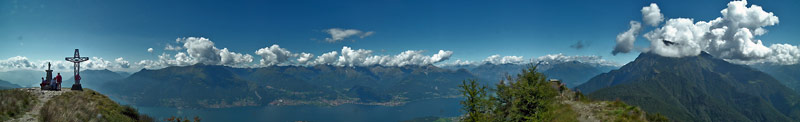 Dal Legnoncino vista verso il Lago di Como e il Legnone