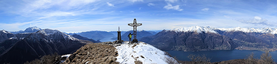 Panorama dal Legnoncino sul Lago di Como e i suoi monti