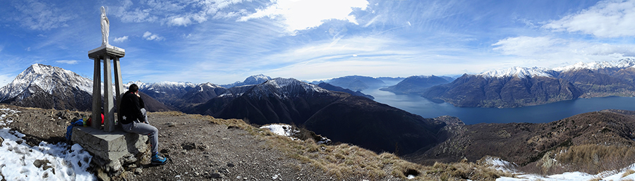 Panorama dal Legnoncino sul Lago di Como e i suoi monti