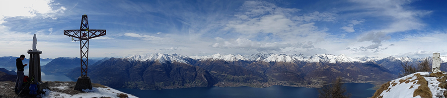 Panorama dal Legnoncino sul Lago di Como e i suoi monti