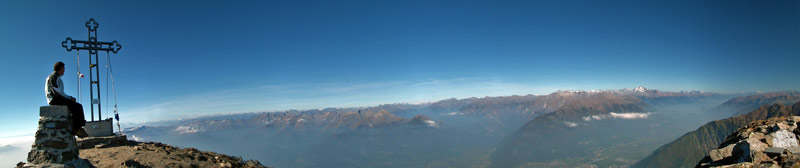 Dal Legnone vista verso ovest,Lago di Como, Valtellina,...