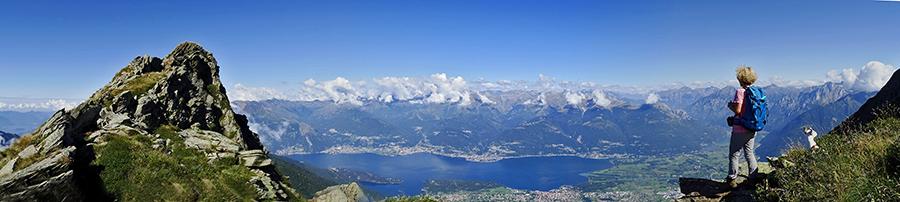 Spettacolare panorama sull'alto Lago di Como