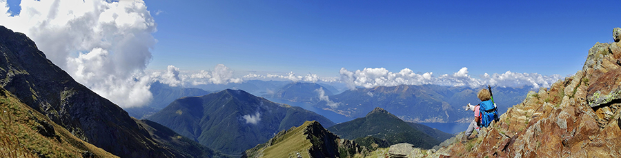 Spettacolare panorama sull'alto Lago di Como