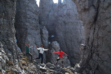 Bellissima salita al RIFUGIO ROSALBA in GRIGNETTA dal Pian dei Resinelli domenica 3 aprile 2011  - FOTOGALLERY