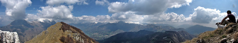 Dal Due Mani vista verso le Grigne, alta Valsassina e Valtaleggio