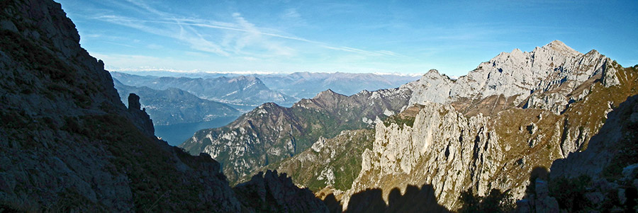 Dalla 'Direttissima' in Grignetta vista in Grignone