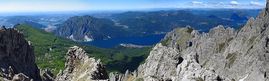 Panoramica dallo spallone che porta in Cresta Cermenati