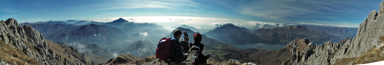 Panorama dalla Cresta Cermenati