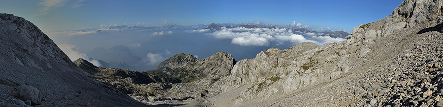 Vista panoramica sulla 'Via della Ganda' versante nord del Grignone