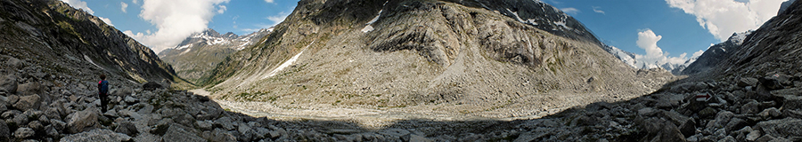 La lunga Valle del Forno al ritorno