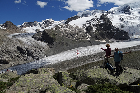 CAPANNA BOVAL AL GHIACCIAIO DEL MORTERATSCH il 18 luglio 2016 - FOTOGALLERY