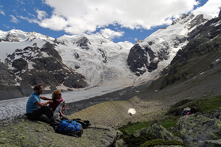 CAPANNA BOVAL AL GHIACCIAIO DEL MORTERATSCH il 18 luglio 2016 - FOTOGALLERY