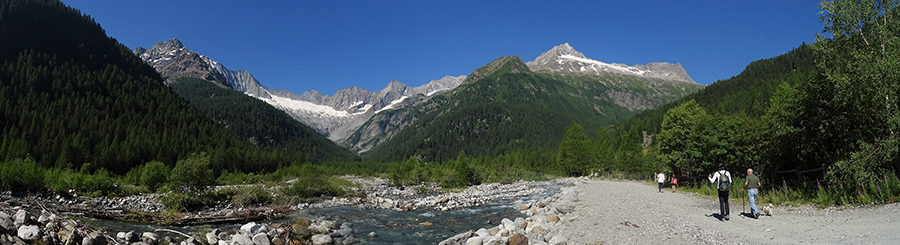 Al Pian del Lupo scendono i torrenti glaciali