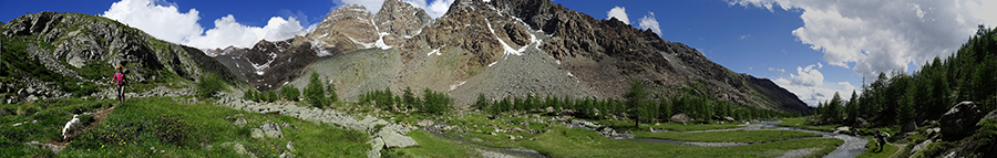 Valle di Preda Rossa nel sole del pomeriggio