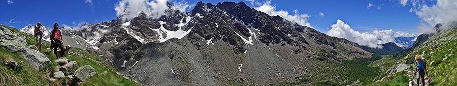 Salendo dalla Valle di Preda Rossa al Rif. Ponti