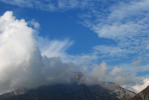 Nuvole sull'Arera