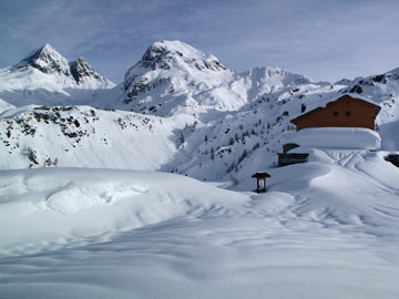 Salita con ciaspole da Carona al Rifugio Calvi e al Passo della Portula il 26 dicembre 2009 - FOTOGALLERY