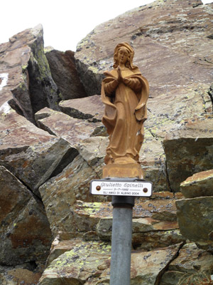 Salita da Valbondione al Rifugio, Lago e Passo di Coca (2645 m.) con freddo pungente il 17 ottobre 2009 - FOTOGALLERY