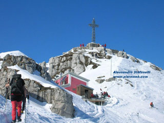 Salita con ciaspole al Resegone da Brumano in Valle Imagna il 28 febb. 09 - FOTOGALLERY