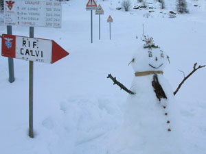 Freddy, custode della valle innevata - foto Alessandro Stefanelli 13 genn. 08