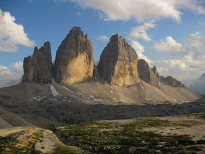 Le tre Cime di Lavaredo dal Rif. Locatelli - 28 giugno 08