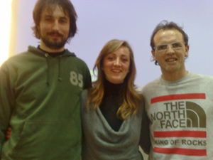 Alice con Marco Astori e Simone Moro