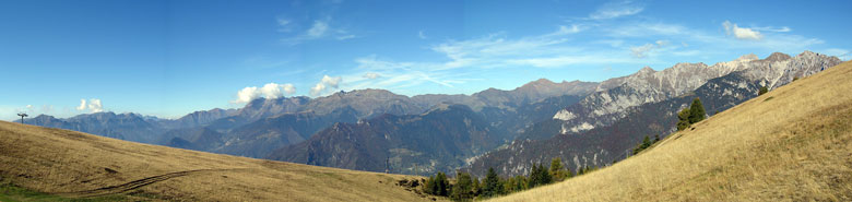 Panorama dal Monte Torcola verso ovest - 17 ottobre 2010