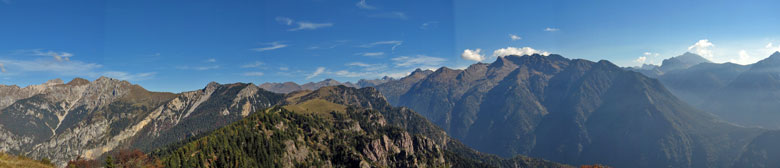 Panorama dal Monte Torcola verso nord e nord-est - 17 ottobre 2010