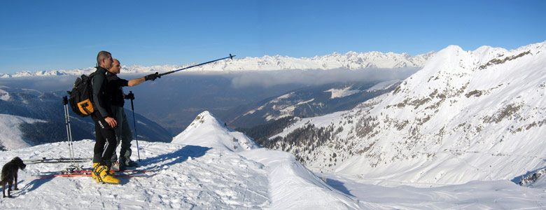 SALITA AL PASSO SAN MARCO con le pelli il 5 gennaio 2011  - FOTOGALLERY