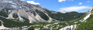 Panoramica sul lago Piciodel -foto Andrea Gervasoni luglio 07