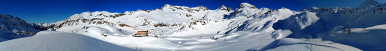 La conca Calvi superbamente innevata - 11 gennaio 09