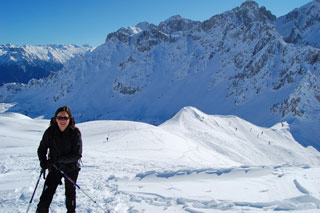 In Val di Scalve salita con ciaspole ai Campelli e sul Monte Campioncino imbacuccato di neve il 15 febbraio 09 - FOTOGALLERY