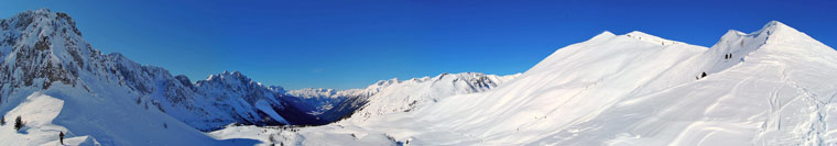 Dal l Passo vista sulla splendida conca verso Schilpario